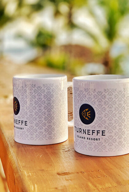 Turneffe branded mugs